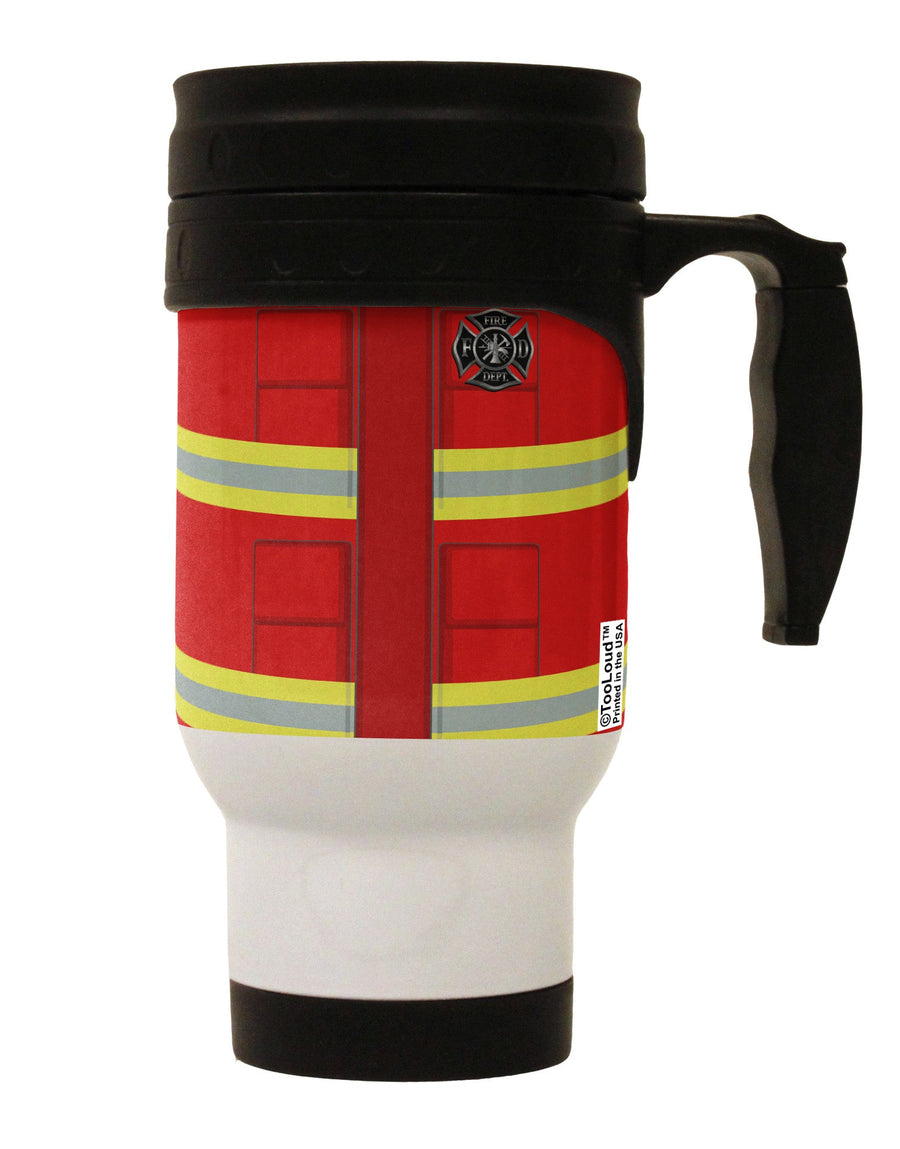 Firefighter Red AOP Stainless Steel 14oz Travel Mug All Over Print-Travel Mugs-TooLoud-White-Davson Sales