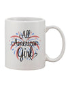 Fireworks and Heart Printed 11 oz Coffee Mug - Expertly Crafted by TooLoud-11 OZ Coffee Mug-TooLoud-White-Davson Sales