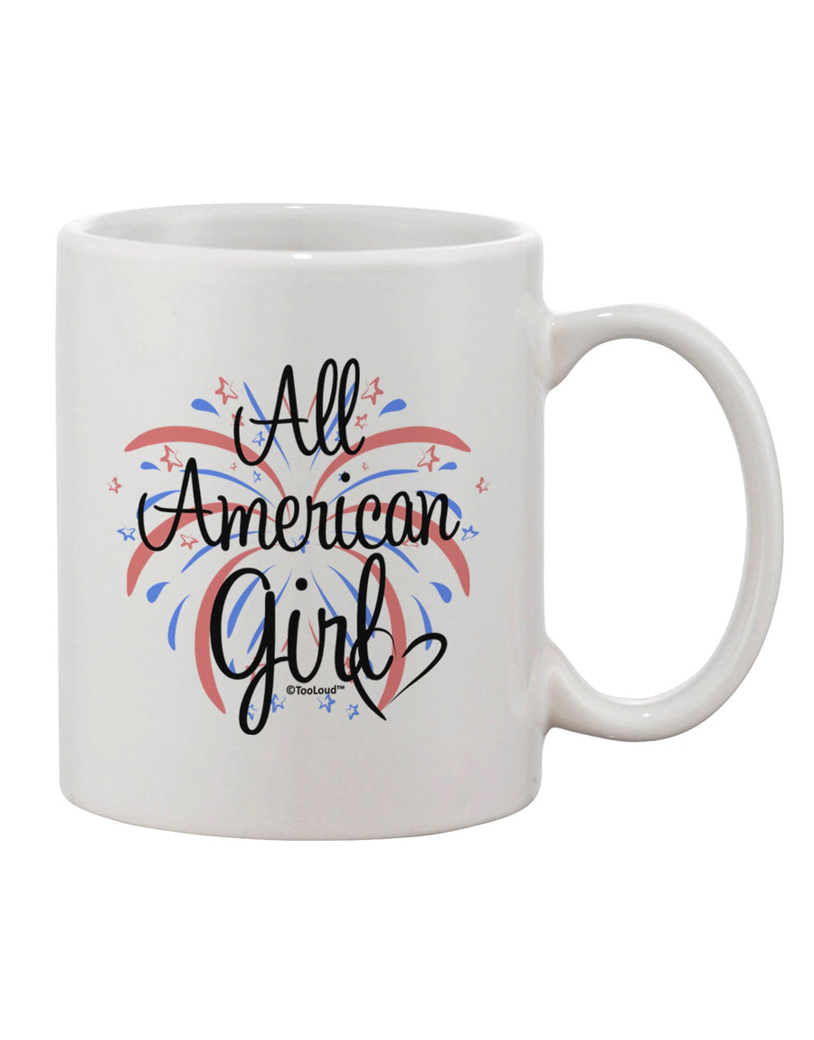 Fireworks and Heart Printed 11 oz Coffee Mug - Expertly Crafted by TooLoud-11 OZ Coffee Mug-TooLoud-White-Davson Sales