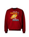 Fish Are Friends Not Food Adult Dark Sweatshirt-Sweatshirts-TooLoud-Deep-Red-Small-Davson Sales