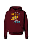 Fish Are Friends Not Food Dark Hoodie Sweatshirt-Hoodie-TooLoud-Maroon-Small-Davson Sales