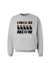 Five Cats - Cinco de Meow Sweatshirt by TooLoud-Sweatshirts-TooLoud-AshGray-Small-Davson Sales