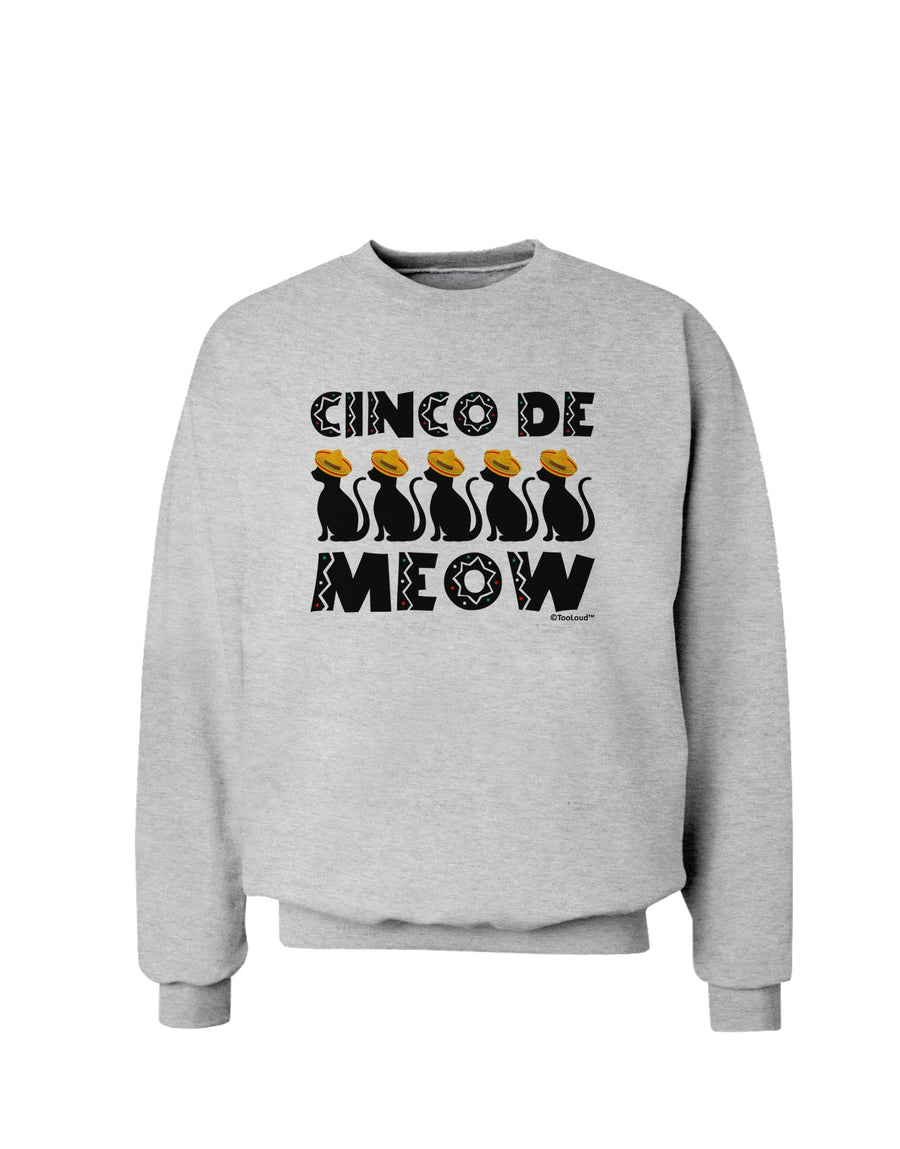 Five Cats - Cinco de Meow Sweatshirt by TooLoud-Sweatshirts-TooLoud-White-Small-Davson Sales