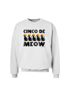 Five Cats - Cinco de Meow Sweatshirt by TooLoud-Sweatshirts-TooLoud-White-Small-Davson Sales