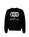 Five Golden Rings Text Adult Dark Sweatshirt-Sweatshirts-TooLoud-Black-Small-Davson Sales