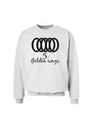 Five Golden Rings Text Sweatshirt-Sweatshirts-TooLoud-White-Small-Davson Sales