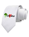 Flexitarian Printed White Necktie by TooLoud