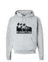 Florida Love - Palm Trees Cutout Design Hoodie Sweatshirt by TooLoud-Hoodie-TooLoud-AshGray-Small-Davson Sales