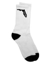 Florida United States Shape Adult Crew Socks - Exclusively by TooLoud-Socks-TooLoud-White-Ladies-4-6-Davson Sales