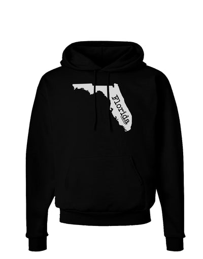 Florida - United States Shape Dark Hoodie Sweatshirt by TooLoud-Hoodie-TooLoud-Black-Small-Davson Sales