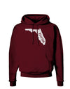 Florida - United States Shape Dark Hoodie Sweatshirt by TooLoud-Hoodie-TooLoud-Maroon-Small-Davson Sales