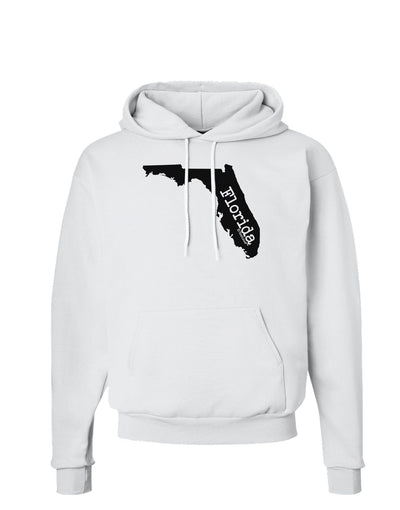 Florida - United States Shape Hoodie Sweatshirt by TooLoud-Hoodie-TooLoud-White-Small-Davson Sales