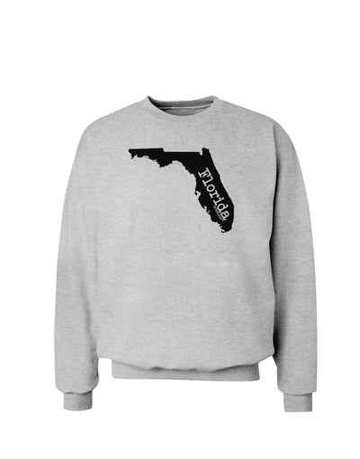 Florida - United States Shape Sweatshirt by TooLoud-Sweatshirts-TooLoud-AshGray-Small-Davson Sales