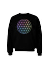 Flower of Life Circle Adult Dark Sweatshirt-Sweatshirts-TooLoud-Black-Small-Davson Sales