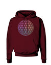 Flower of Life Circle Dark Hoodie Sweatshirt-Hoodie-TooLoud-Maroon-Small-Davson Sales