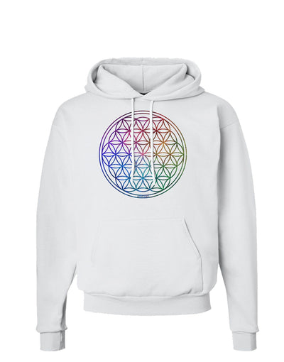 Flower of Life Circle Hoodie Sweatshirt-Hoodie-TooLoud-White-Small-Davson Sales