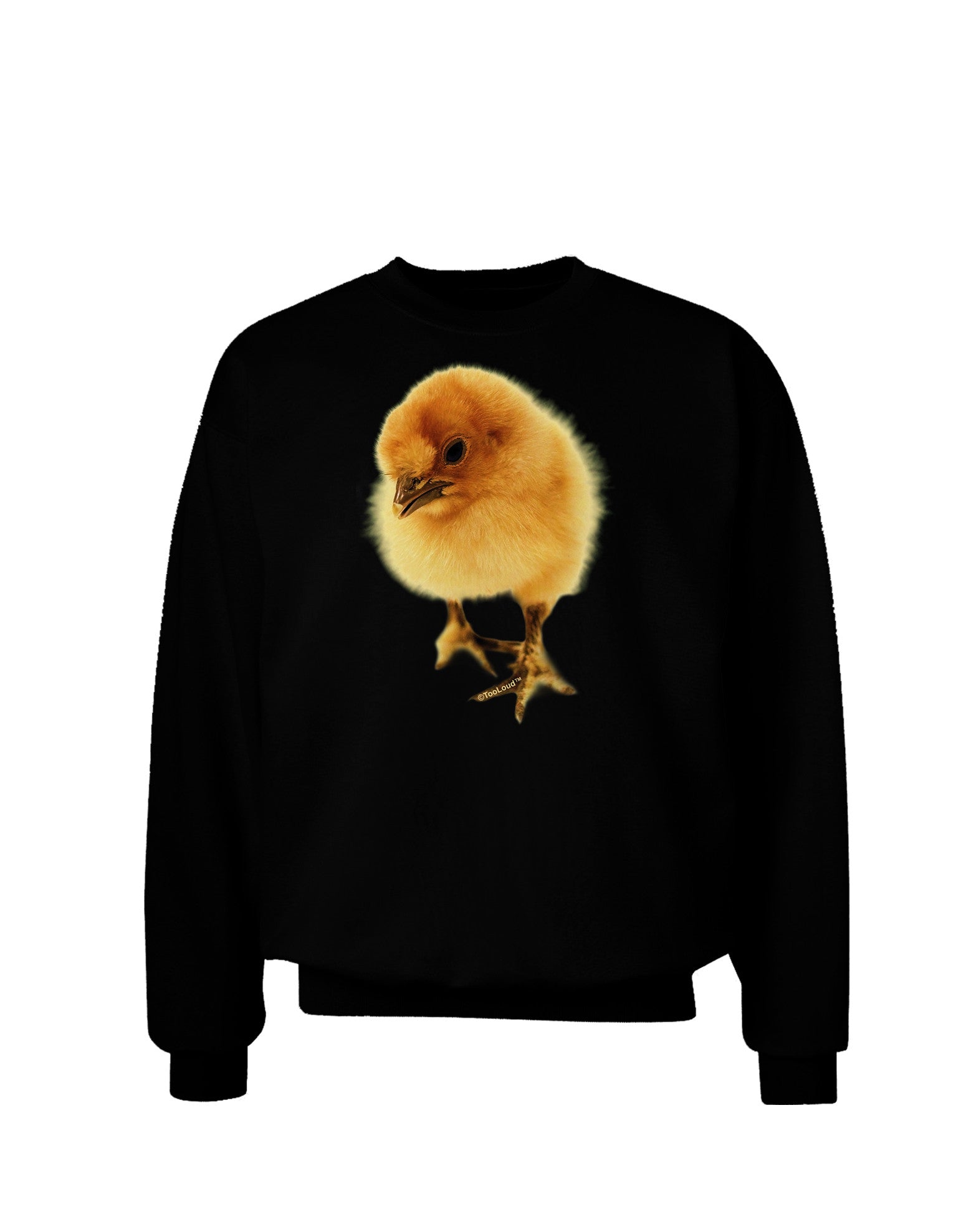 Fluffy Chick Adult Dark Sweatshirt-Sweatshirts-TooLoud-Black-Small-Davson Sales