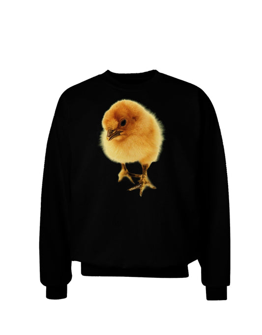 Fluffy Chick Adult Dark Sweatshirt-Sweatshirts-TooLoud-Black-Small-Davson Sales