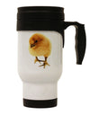 Fluffy Chick Stainless Steel 14oz Travel Mug-Travel Mugs-TooLoud-White-Davson Sales