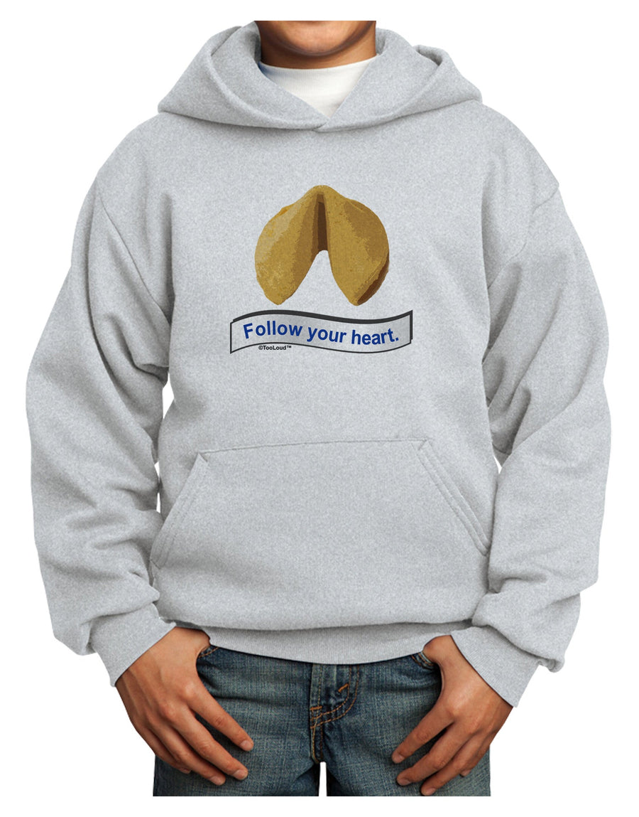 Follow Your Heart Fortune Youth Hoodie Pullover Sweatshirt-Youth Hoodie-TooLoud-White-XS-Davson Sales