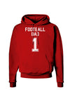 Football Dad Jersey Dark Hoodie Sweatshirt by TooLoud-Hoodie-TooLoud-Red-Small-Davson Sales