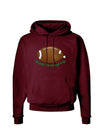 Football Turkey Happy Thanksgiving Dark Hoodie Sweatshirt-Hoodie-TooLoud-Maroon-Small-Davson Sales