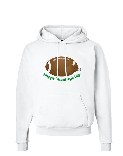 Football Turkey Happy Thanksgiving Hoodie Sweatshirt-Hoodie-TooLoud-White-Small-Davson Sales