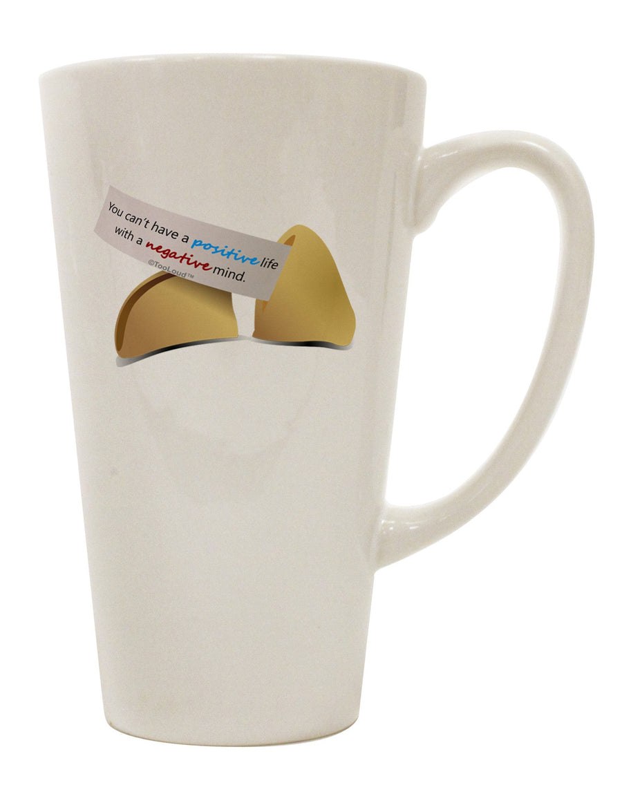 Fortune Cookie 16 Ounce Conical Latte Coffee Mug - The Perfect Drinkware for Embracing Positivity-Conical Latte Mug-TooLoud-White-Davson Sales