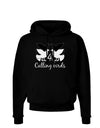 Four Calling Birds Text Dark Hoodie Sweatshirt-Hoodie-TooLoud-Black-Small-Davson Sales