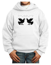 Four Calling Birds Youth Hoodie Pullover Sweatshirt-Youth Hoodie-TooLoud-White-XS-Davson Sales