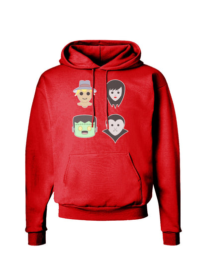 Four Lil Monsters - Halloween Design Dark Hoodie Sweatshirt-Hoodie-TooLoud-Red-Small-Davson Sales