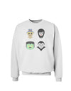 Four Lil Monsters - Halloween Design Sweatshirt-Sweatshirts-TooLoud-White-Small-Davson Sales