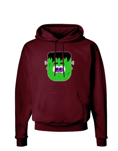 Frankenstein Face Halloween Dark Hoodie Sweatshirt-Hoodie-TooLoud-Maroon-Small-Davson Sales