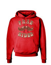 Free Mustache Rides Dark Hoodie Sweatshirt-Hoodie-TooLoud-Red-Small-Davson Sales