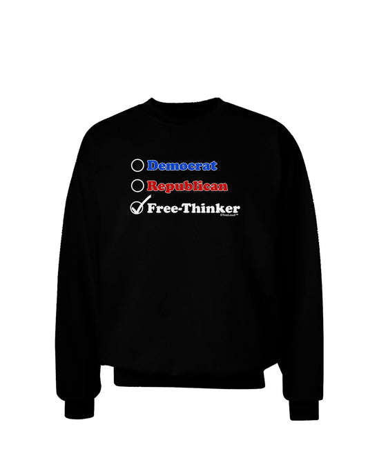 Free Thinker Checklist Adult Dark Sweatshirt-Sweatshirts-TooLoud-Black-Small-Davson Sales