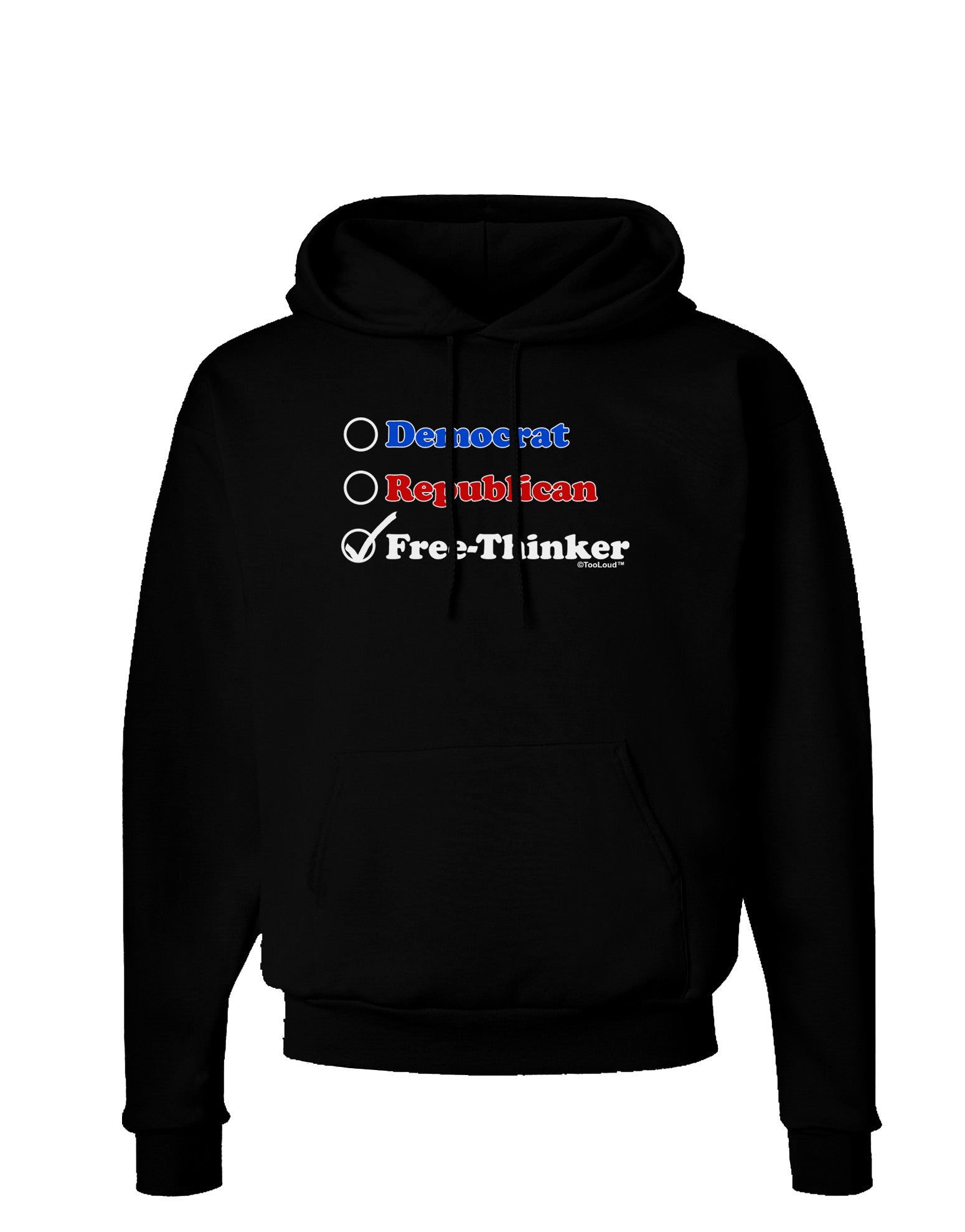 Free Thinker Checklist Dark Hoodie Sweatshirt-Hoodie-TooLoud-Black-Small-Davson Sales