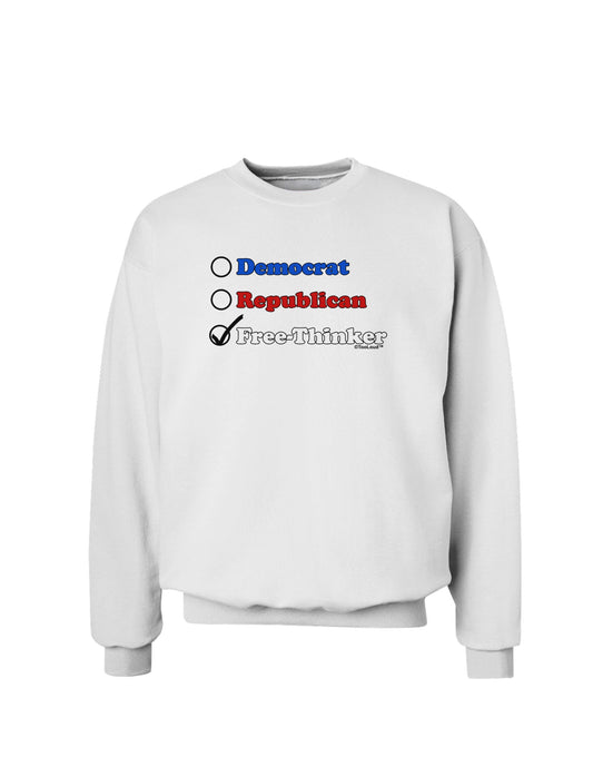 Free Thinker Checklist Sweatshirt-Sweatshirts-TooLoud-White-Small-Davson Sales