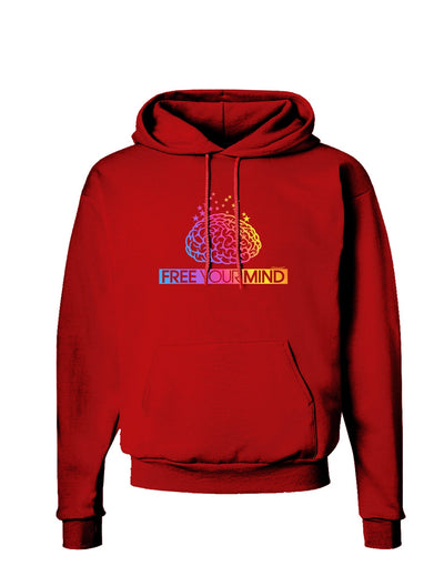 Free Your Mind Dark Hoodie Sweatshirt-Hoodie-TooLoud-Red-Small-Davson Sales