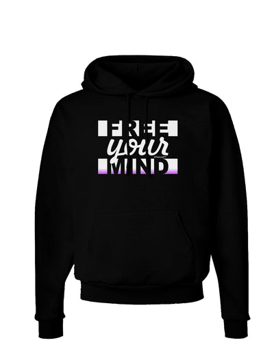 Free Your Mind Text Dark Hoodie Sweatshirt-Hoodie-TooLoud-Black-Small-Davson Sales