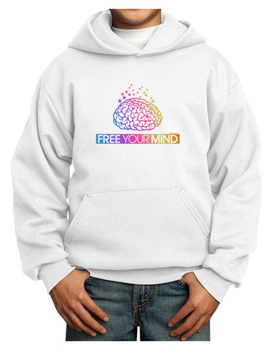 Free Your Mind Youth Hoodie Pullover Sweatshirt-Youth Hoodie-TooLoud-White-XS-Davson Sales