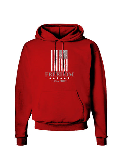 Freedom Flag BnW Dark Hoodie Sweatshirt-Hoodie-TooLoud-Red-Small-Davson Sales