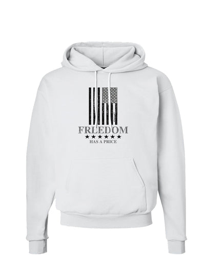 Freedom Flag BnW Hoodie Sweatshirt-Hoodie-TooLoud-White-Small-Davson Sales