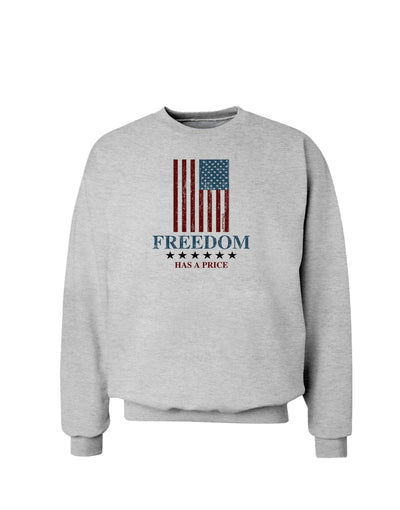 Freedom Flag Color Sweatshirt-Sweatshirts-TooLoud-AshGray-Small-Davson Sales