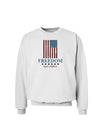 Freedom Flag Color Sweatshirt-Sweatshirts-TooLoud-White-Small-Davson Sales