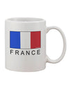 French Flag Coffee Mug - Exquisite Drinkware by TooLoud-11 OZ Coffee Mug-TooLoud-White-Davson Sales