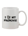 Frenchie Lover's Delight - Exquisite 11 oz Coffee Mug by TooLoud-11 OZ Coffee Mug-TooLoud-White-Davson Sales