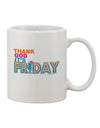 Friday Celebration Mixed Drink Printed 11 oz Coffee Mug - TooLoud-11 OZ Coffee Mug-TooLoud-White-Davson Sales