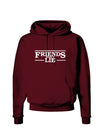 Friends Don't Lie Dark Hoodie Sweatshirt by TooLoud-Hoodie-TooLoud-Maroon-Small-Davson Sales