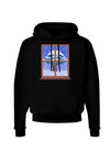 Frosty Window Design Dark Hoodie Sweatshirt-Hoodie-TooLoud-Black-Small-Davson Sales