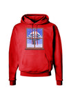 Frosty Window Design Dark Hoodie Sweatshirt-Hoodie-TooLoud-Red-Small-Davson Sales